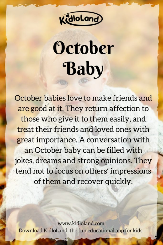 October Baby Quotes
 What Does Your Baby s Birth Month Mean KidloLand