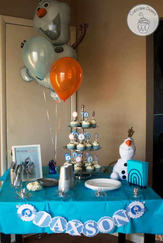 Olaf Birthday Party Ideas
 Simple Olaf Birthday Party Cupcake Diaries