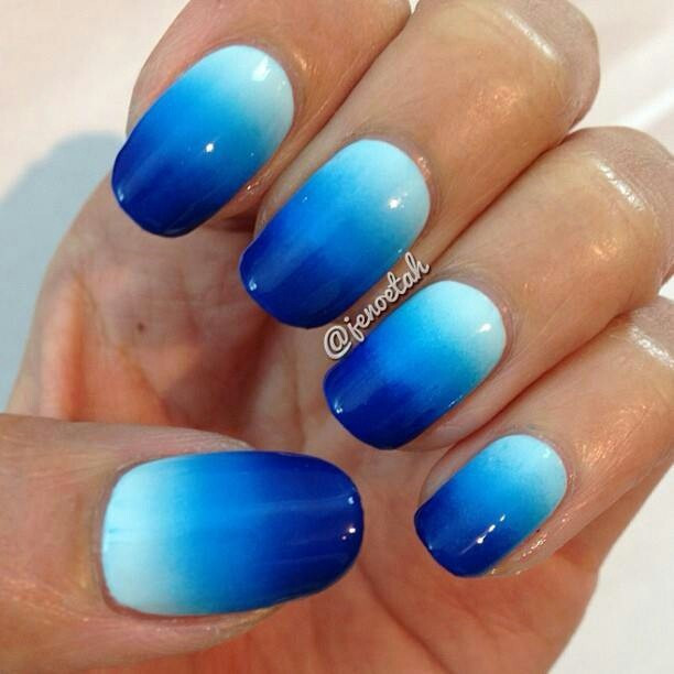 Ombre Nail Ideas
 How to do Ombre nails with cotton balls tutorial and photos