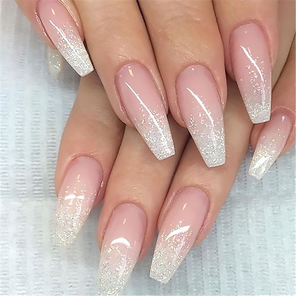 Ombre Nails With Glitter
 18 Beautiful Ombre Nail Design Ideas for 2020 The Trend