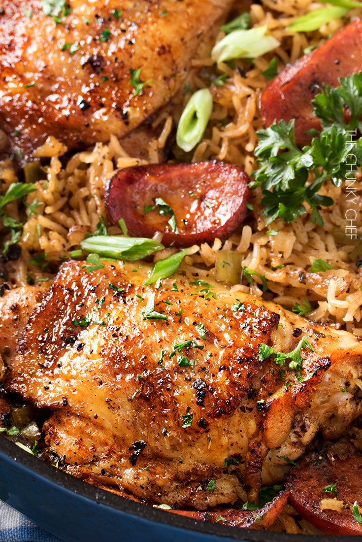 One Pot Chicken Thighs
 e Pot Chicken and Dirty Rice The Chunky Chef
