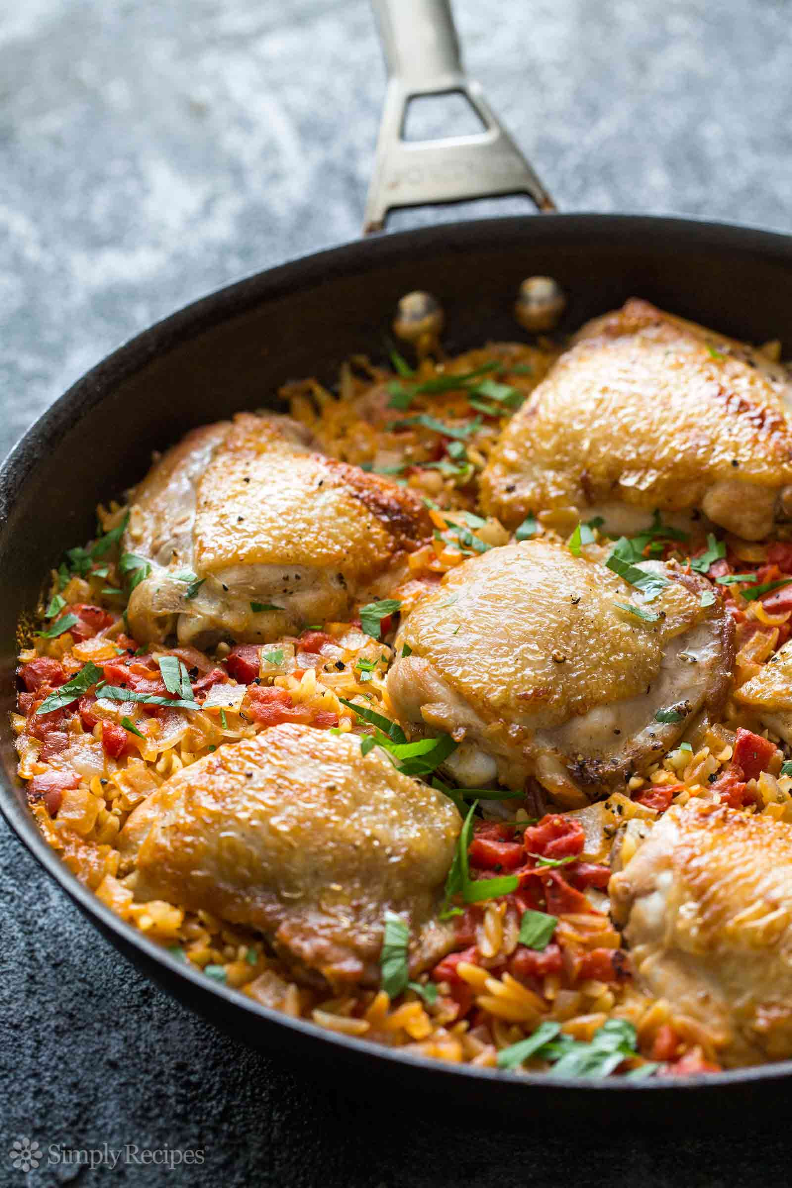 One Pot Chicken Thighs
 e Pot Chicken and Orzo Recipe with video