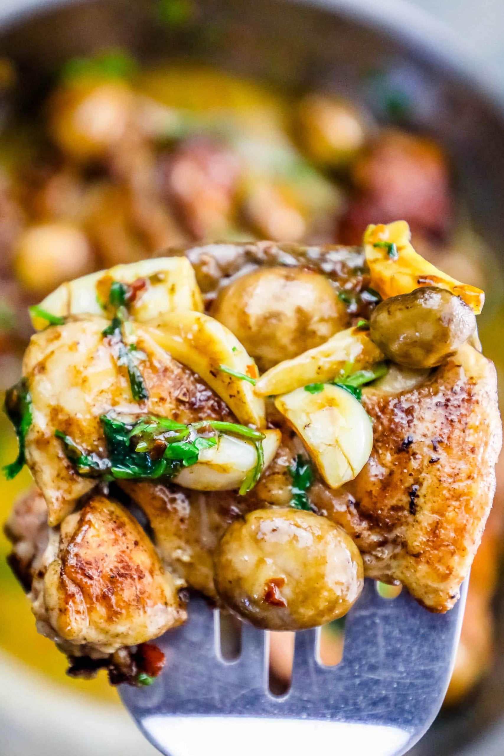 One Pot Chicken Thighs
 e Pot Garlic Butter Chicken Thighs and Mushrooms Recipe