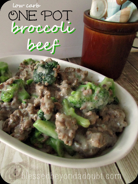 One Pot Ground Beef Recipe
 e Pot Low Carb Beef Broccoli Recipe