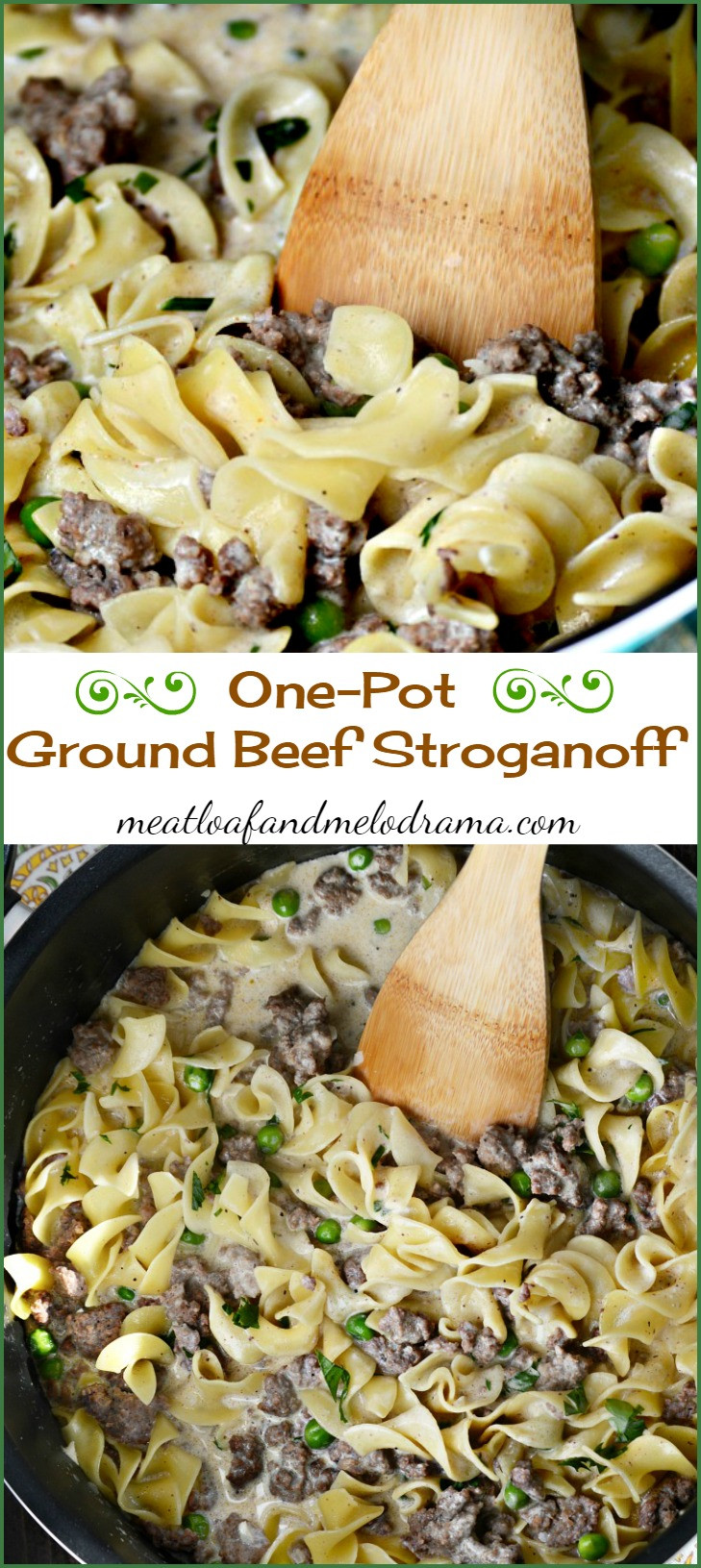 One Pot Ground Beef Recipe
 e Pot Ground Beef Stroganoff Meatloaf and Melodrama