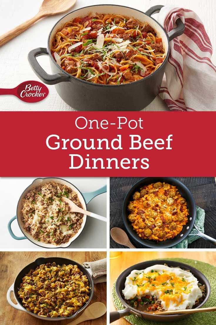 One Pot Ground Beef Recipe
 e Pot Ground Beef Dinners in 2019