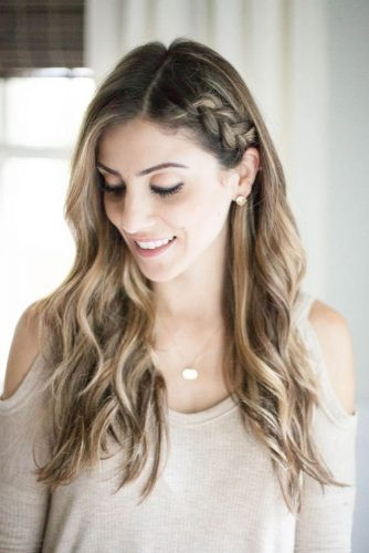 One Side Braid Hairstyle
 Hair How To Half Up Side Braid