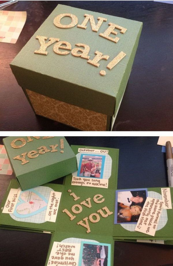 One Year Anniversary Gift Ideas For Girlfriend
 30 DIY Gifts For Boyfriend