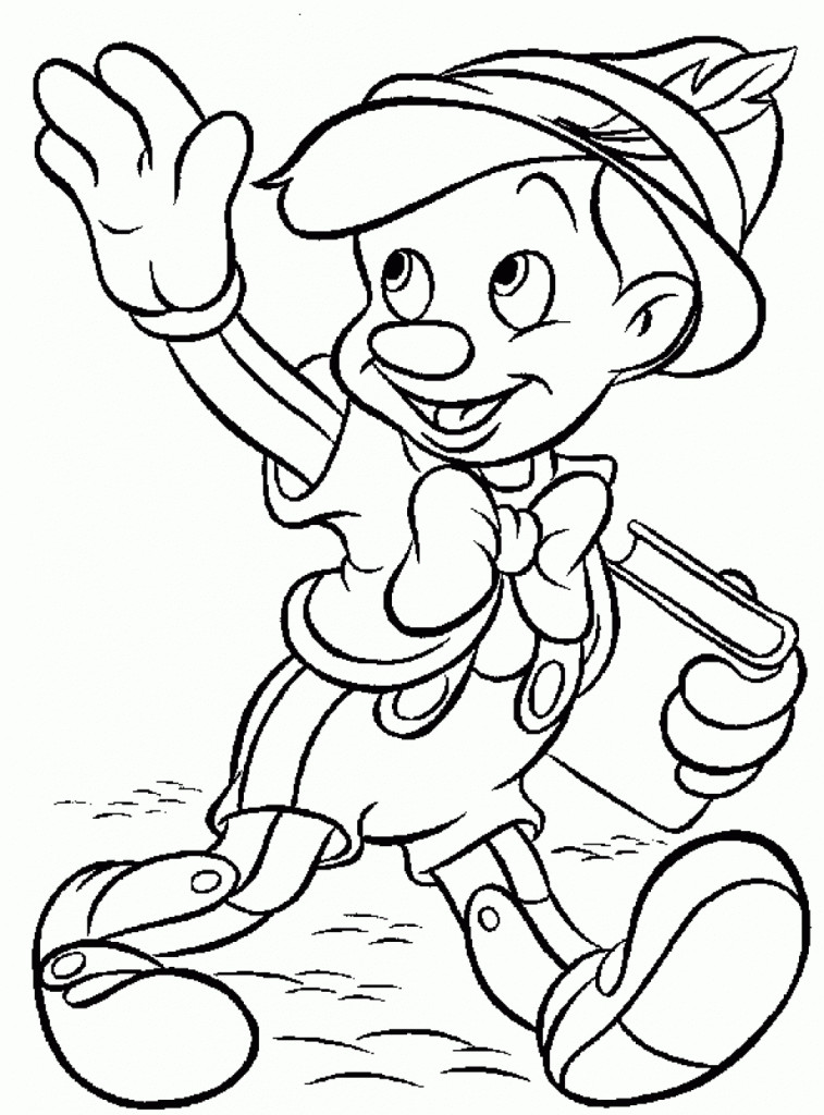 Online Coloring Books For Kids
 Free Printable Pinocchio Coloring Pages For Kids
