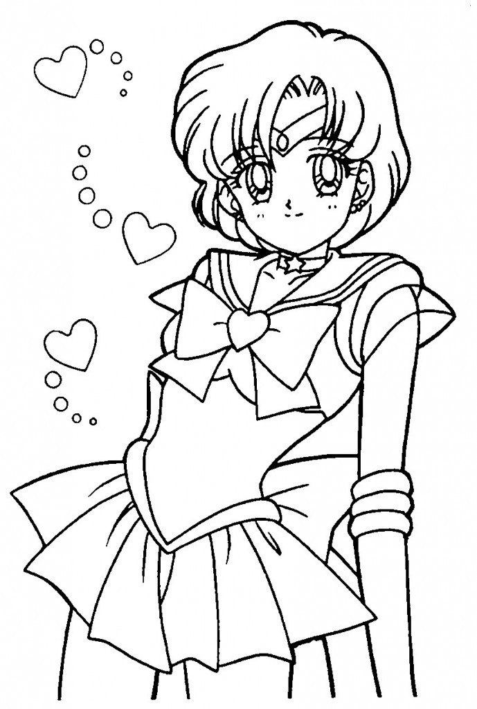 Online Coloring Books For Kids
 Free Printable Sailor Moon Coloring Pages For Kids