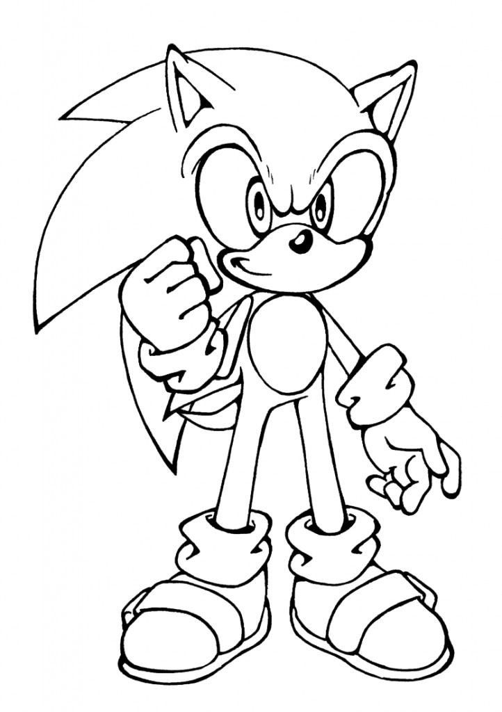 Online Coloring Books For Kids
 Free Printable Sonic The Hedgehog Coloring Pages For Kids
