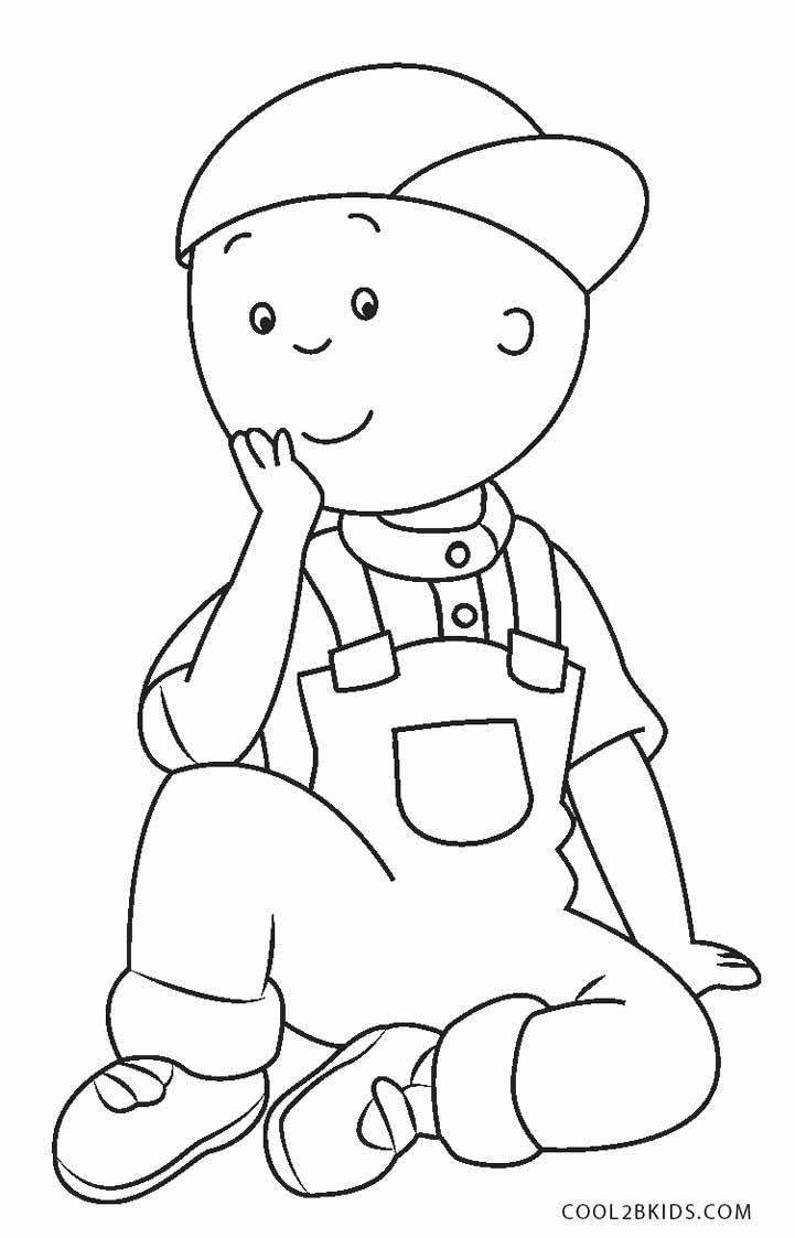 Online Coloring Books For Kids
 Free Printable Caillou Coloring Pages For Kids