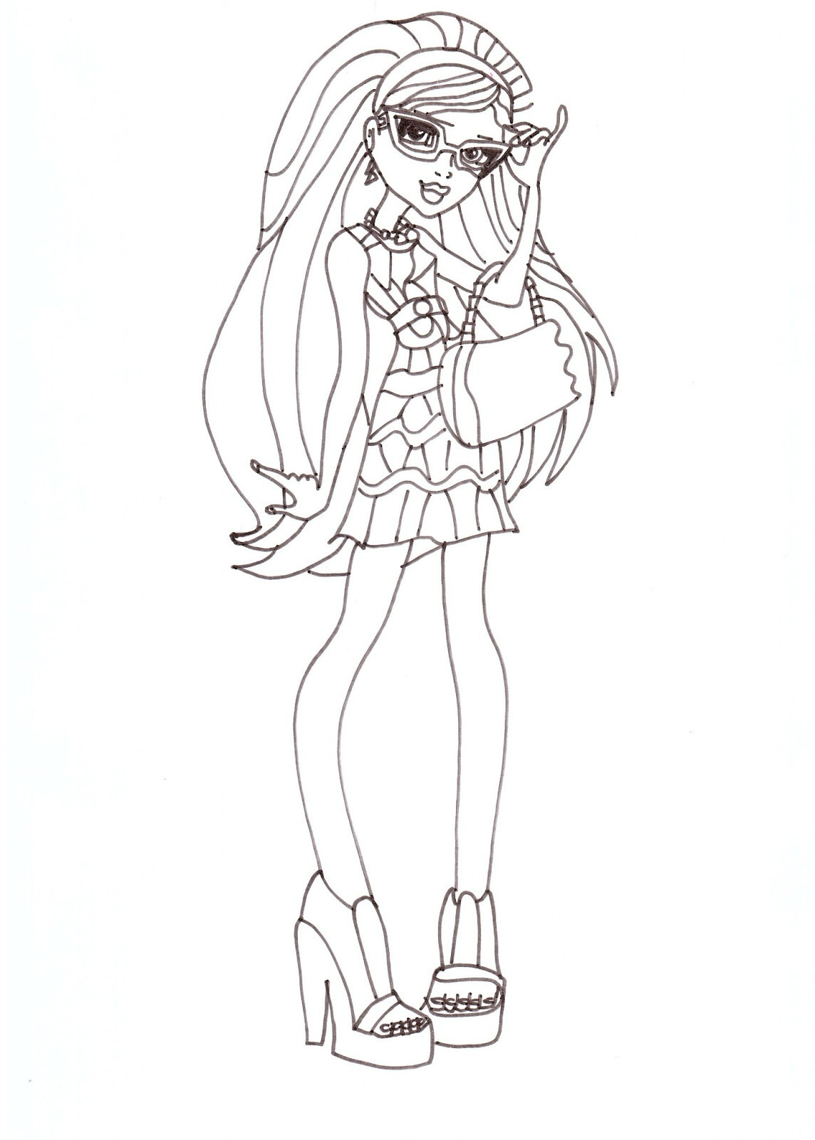 Online Printable Coloring Pages
 Free Printable Monster High Coloring Pages December 2012