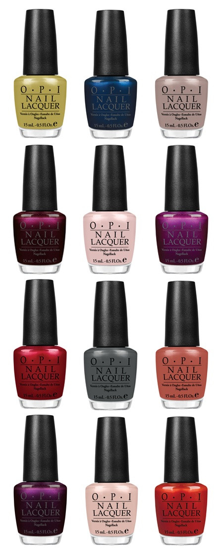 Opi Nail Colors Names
 Beauty By Sandy OPI Fall Winter 2012 New Collection