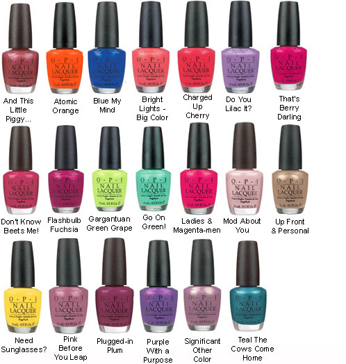 Opi Nail Colors Names
 Go Hard In The Paint OPI Fun Fact