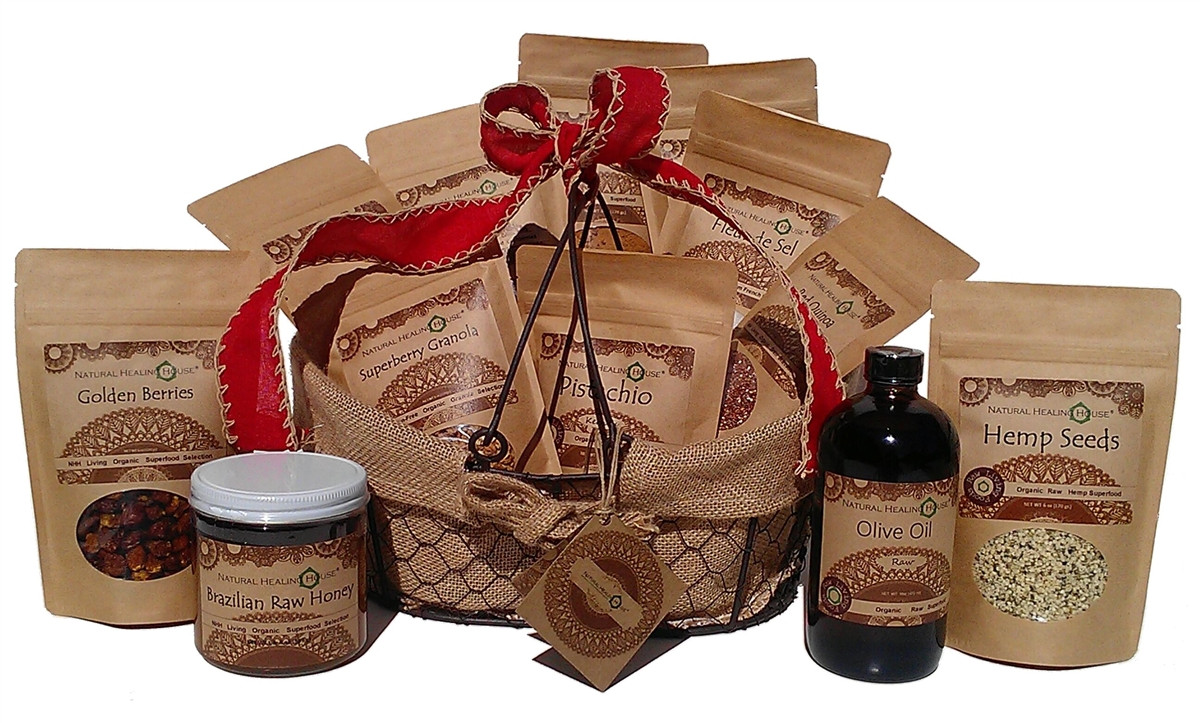 Organic Gift Basket Ideas
 All Organic and Gluten Free Natural Food Gift Basket by