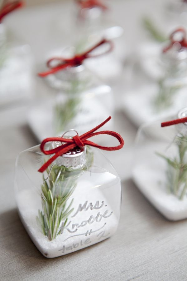 Ornament Wedding Favors
 21 Wonderful Winter Wedding Gift And Favors Ideas
