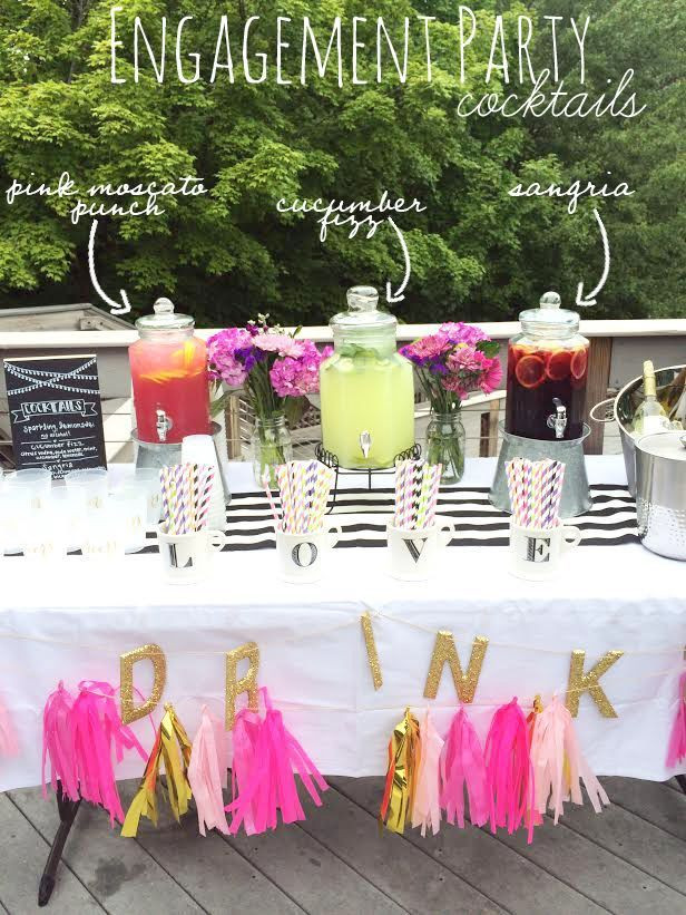 Outdoor Engagement Party Decoration Ideas
 Throwing a Summer Engagement Party