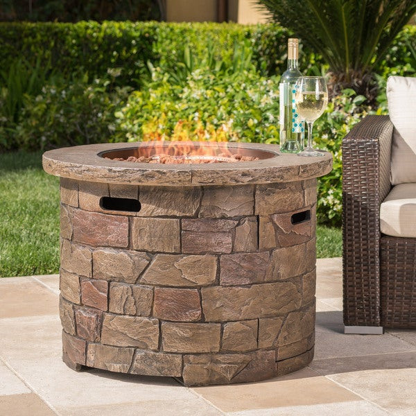 Outdoor Stone Fire Pit
 Shop Stillwater Outdoor Circular Fire Table by Christopher