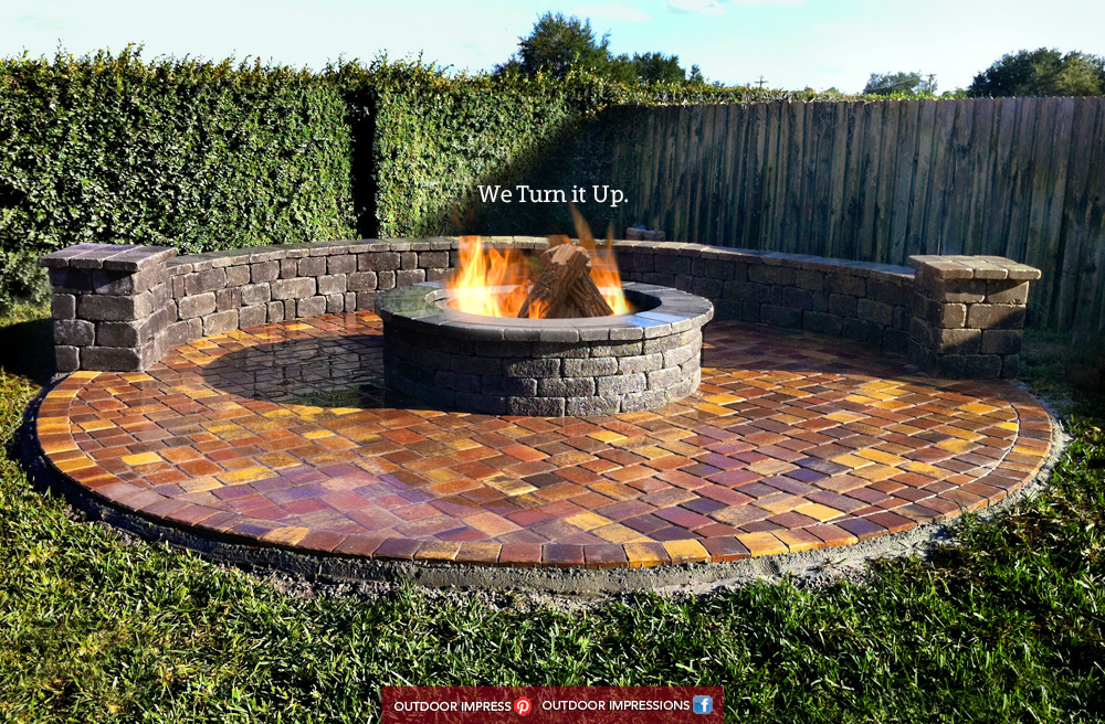 Outdoor Stone Fire Pit
 outdoors