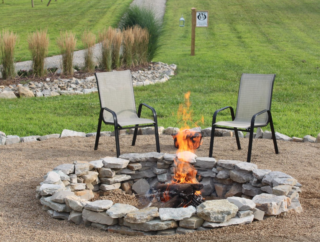 Outdoor Stone Fire Pit
 The pleted Stone Fire Pit Project How We Built It for