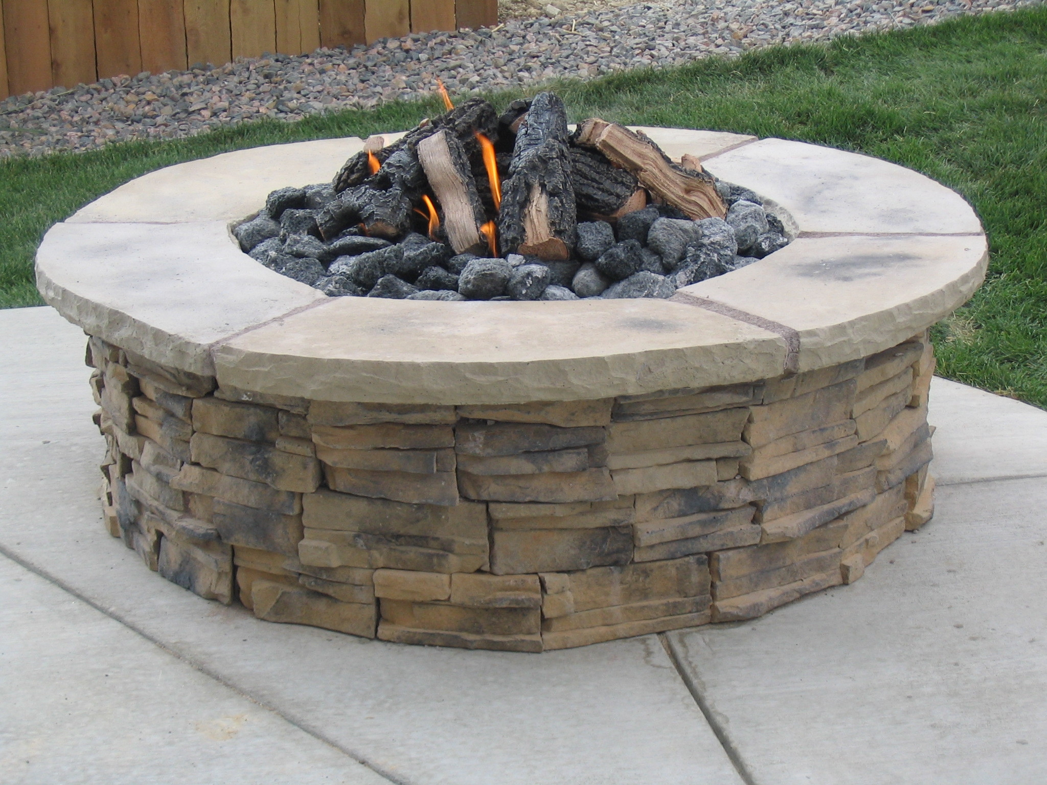 Outdoor Stone Fire Pit
 MaSun Energy Systems Inc Fire Pits