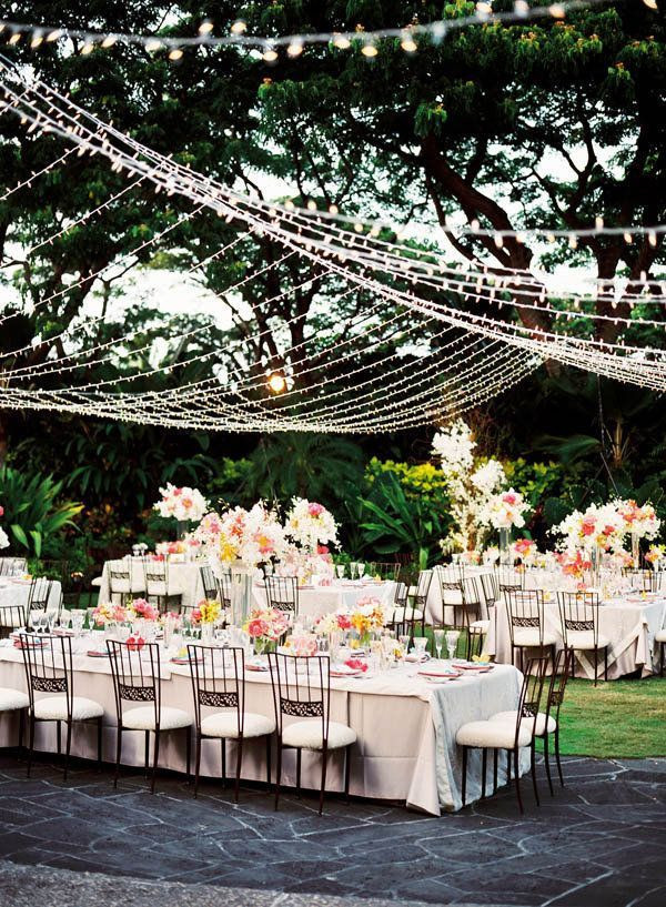 Outdoor Wedding Table Decorations
 Ideias de iluminação para casamentos no campo