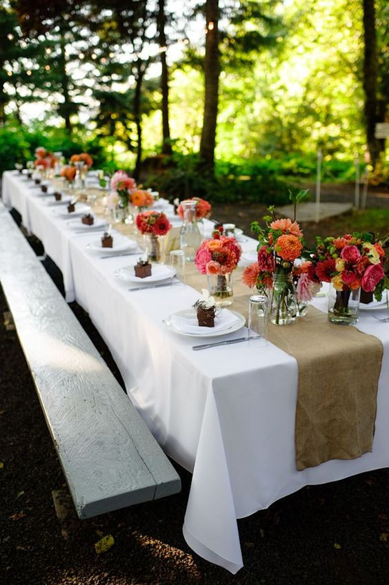 Outdoor Wedding Table Decorations
 colorful northwest outdoor wedding