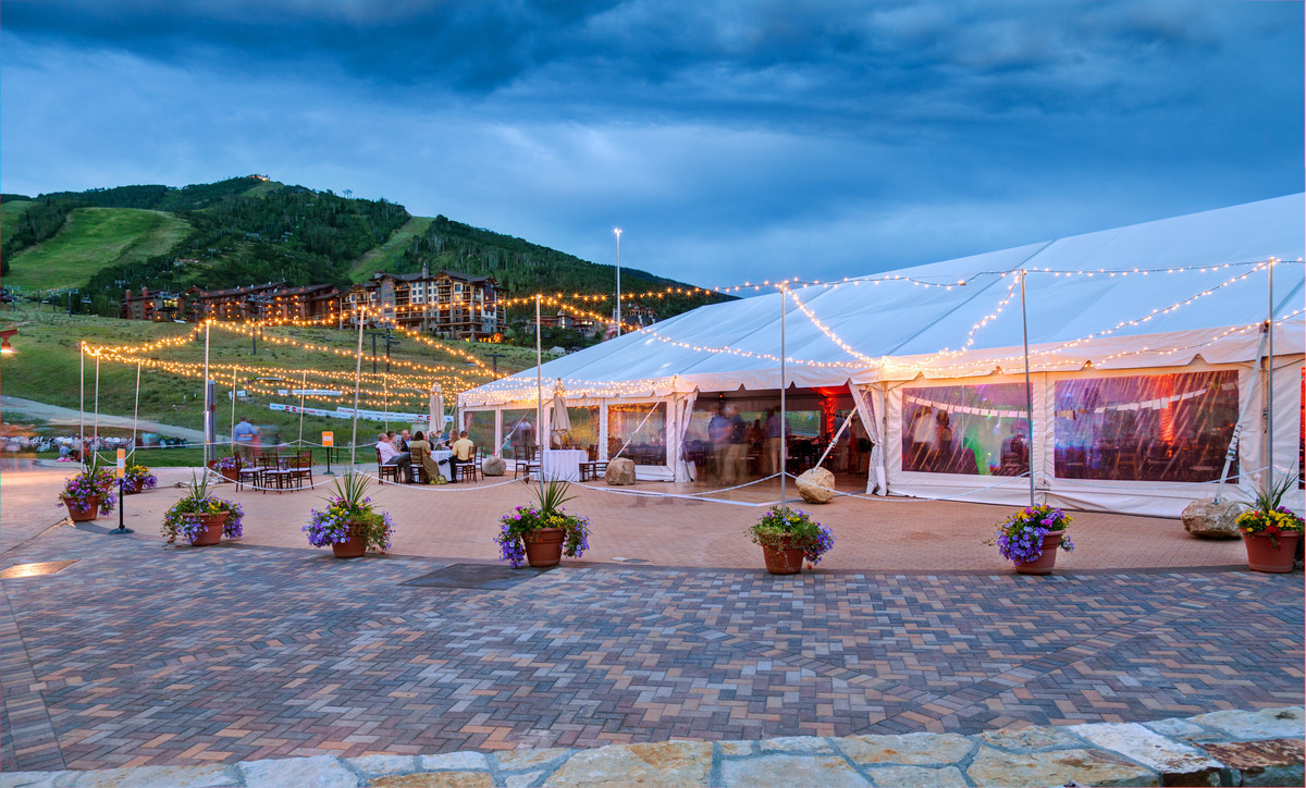 Outdoor Wedding Venues In Colorado
 Torian Plum Outdoor Event Tent Wedding Ceremony