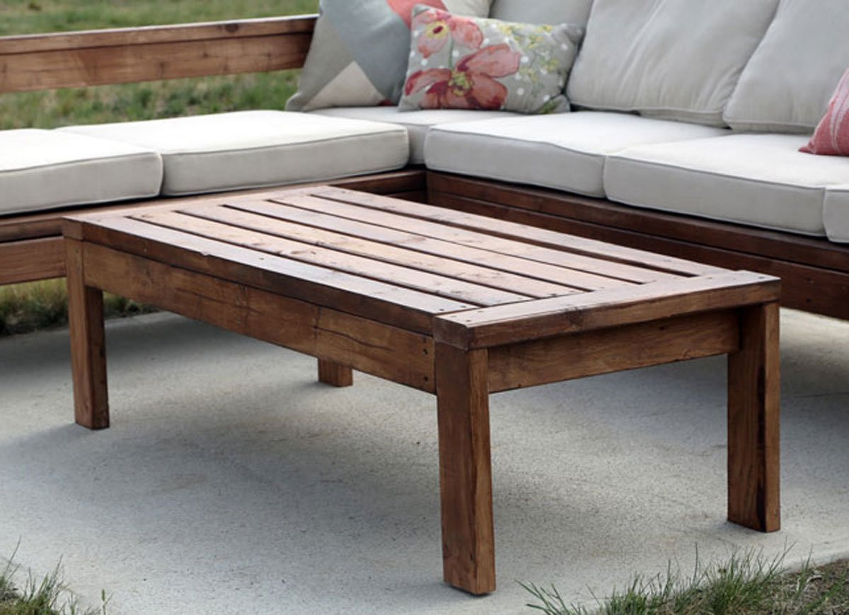 Outdoor Wood Table DIY
 DIY Patio Table 15 Easy Ways to Make Your Own Bob Vila