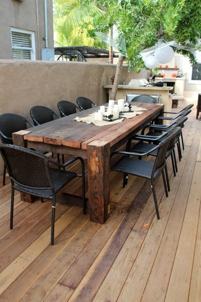 Outdoor Wood Table DIY
 Beautiful wooden table wood table furniture