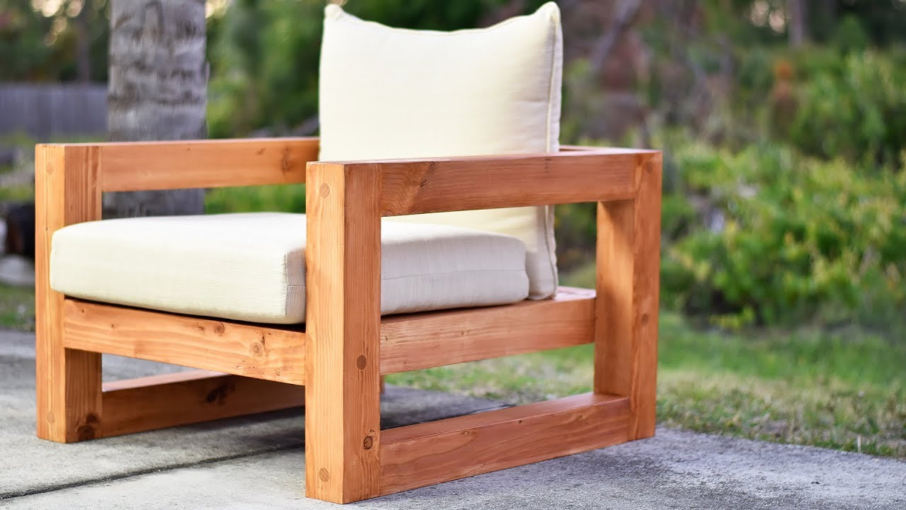 Outdoor Wood Table DIY
 DIY Modern Outdoor Chair