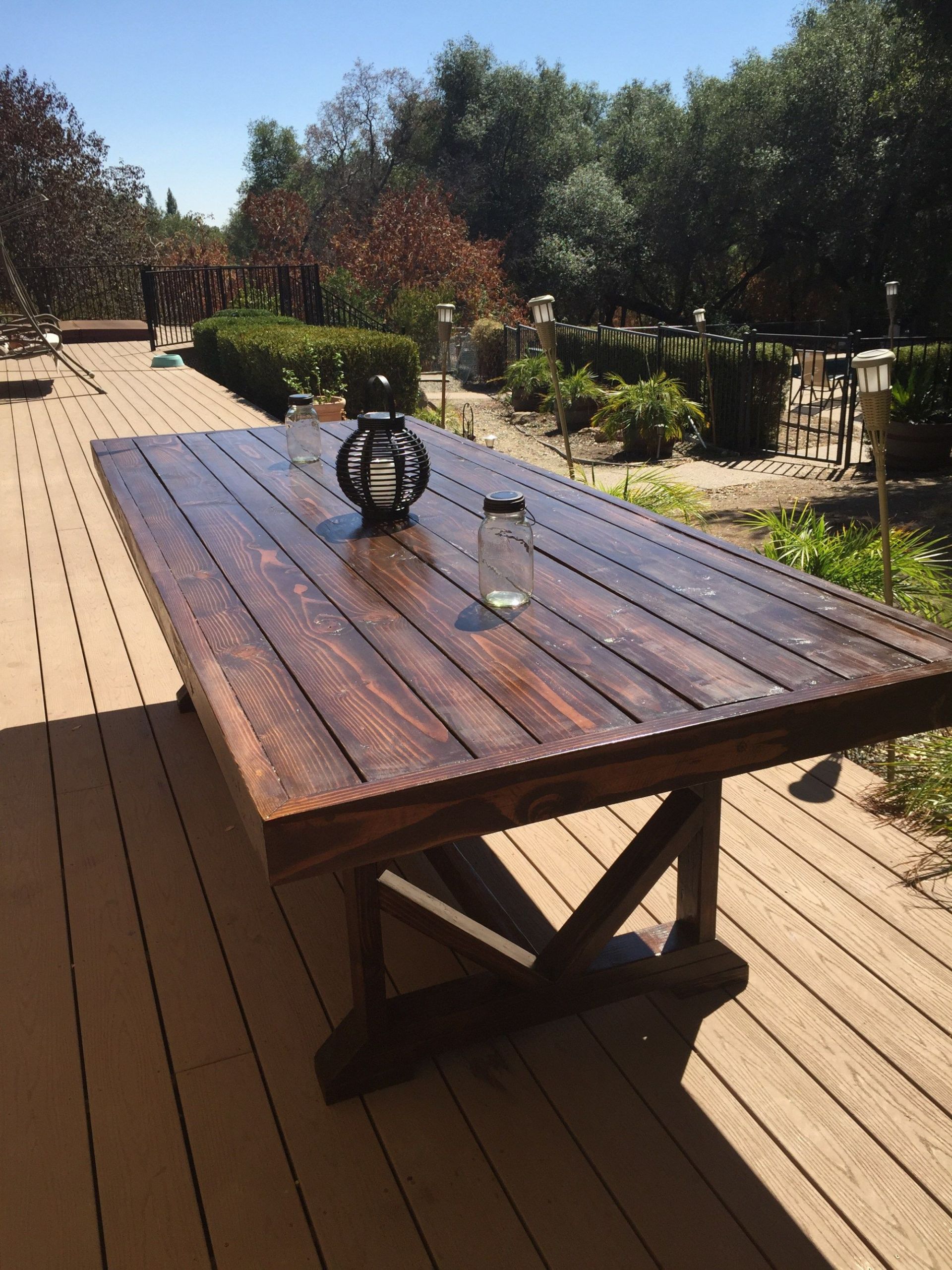 Outdoor Wood Table DIY
 DIY Outdoor Dining Table