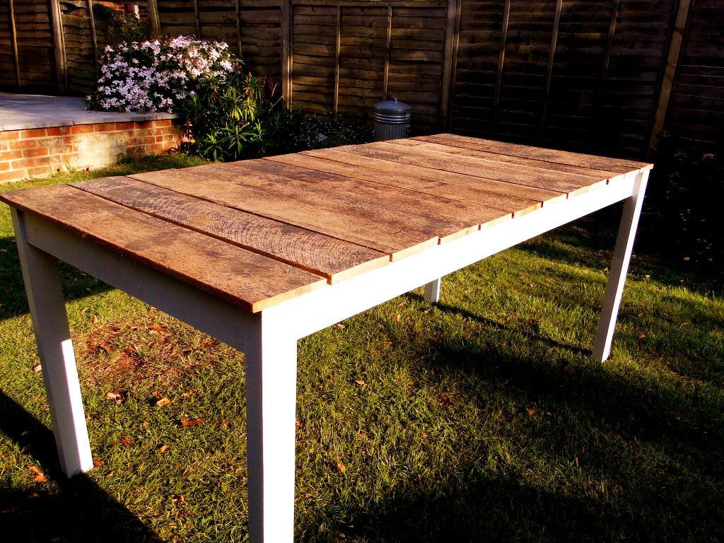 Outdoor Wood Table DIY
 DIY Wooden Table I really want to make this and some