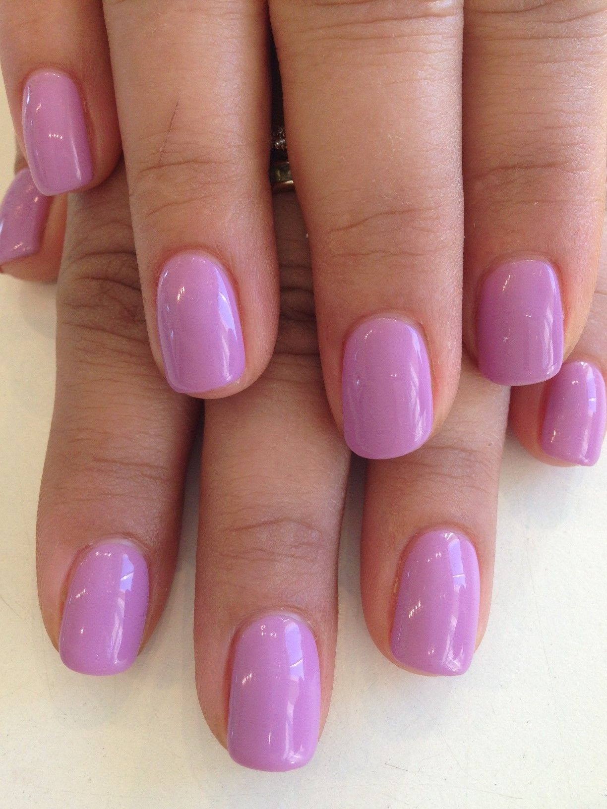 Overlay Nail Designs
 Colour Overlay in Bio Sculpture Gel colour 64 Lilac