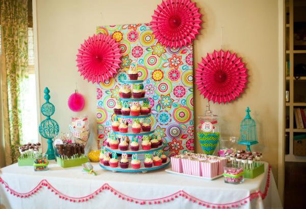 Owl Birthday Party Decorations
 Kara s Party Ideas Owl Whoo s e themed birthday party