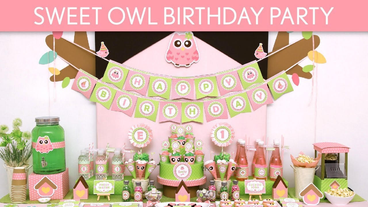 Owl Birthday Party Decorations
 Sweet Owl Birthday Party Ideas Sweet Owl B115
