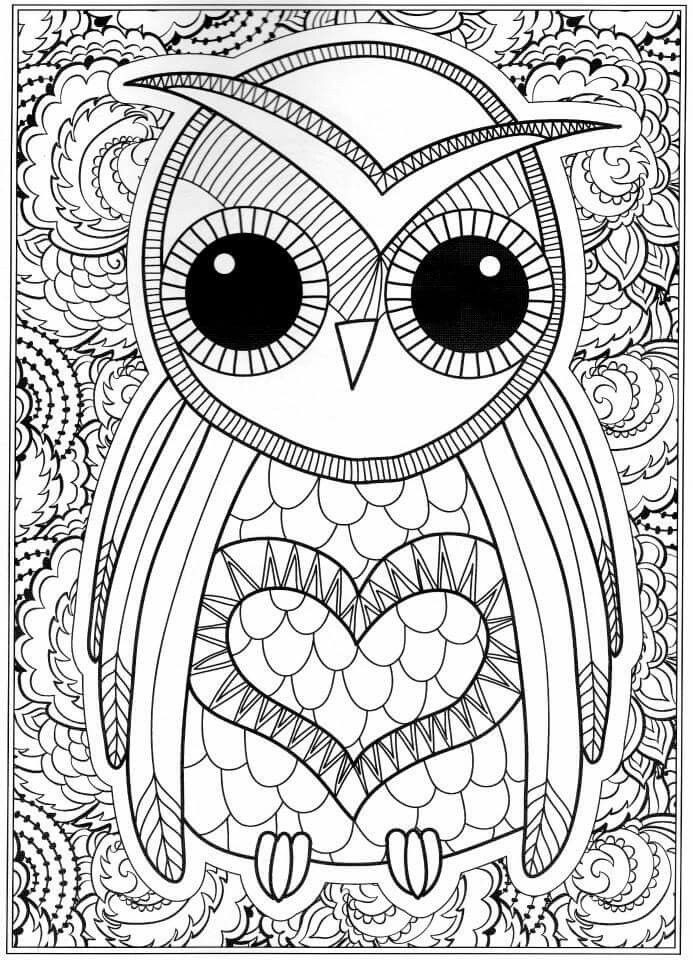 Owl Coloring Book For Adults
 OWL Coloring Pages for Adults Free Detailed Owl Coloring