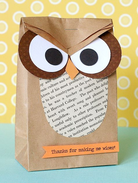 Owl Gifts For Kids
 end of school treat for classmates with printable