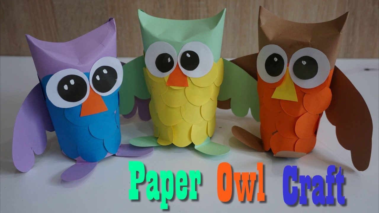 Owl Gifts For Kids
 Owl Craft Paper For Kids How to make a paper Owl