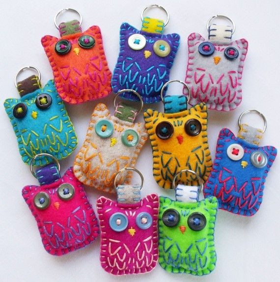 Owl Gifts For Kids
 Owls for Your Keys These are too cute and would be