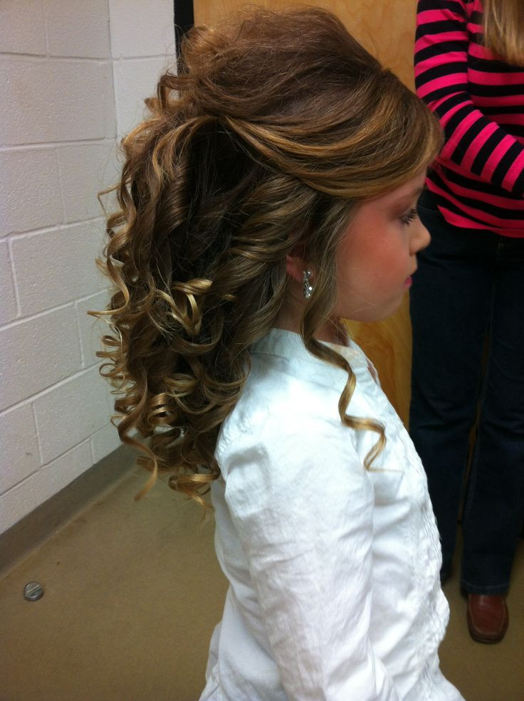 Pageant Hairstyles Updos
 Pageant hair Love the side view but the top needs
