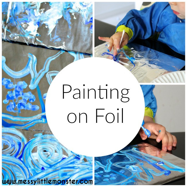 Paint Ideas For Preschoolers
 Painting Foil an easy art activity inspired by Van