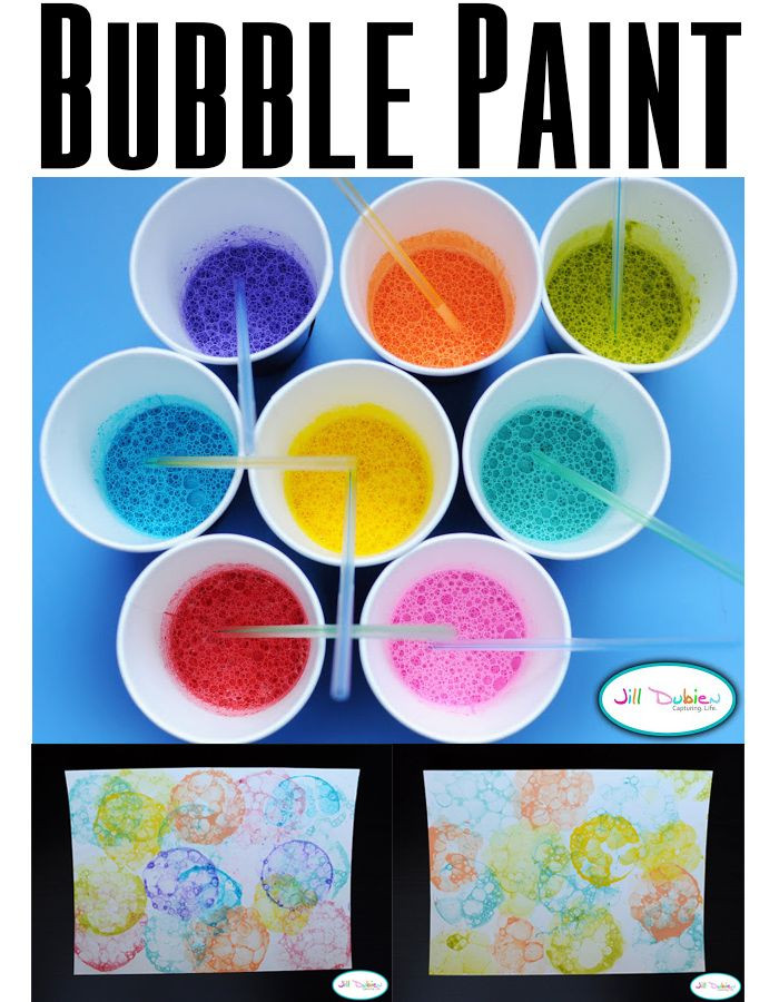 Paint Ideas For Preschoolers
 How to make bubble paint