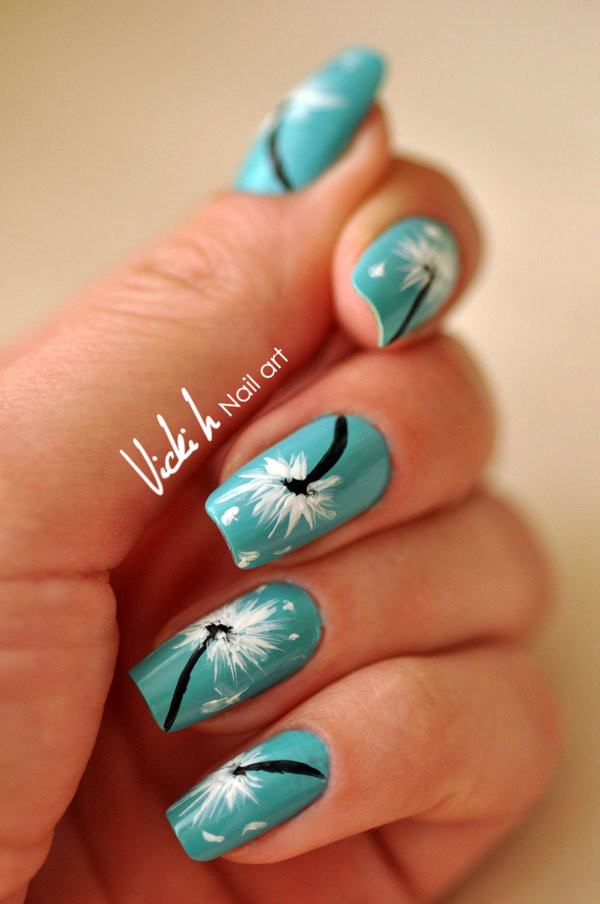 Painted Nail Ideas
 15 Cute Dandelion Nail Art Ideas And Tutorials
