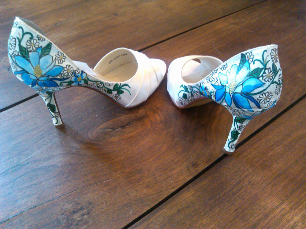 Painted Wedding Shoes
 Touch Ups By Benjamin Walk Hand Custom Painted Wedding