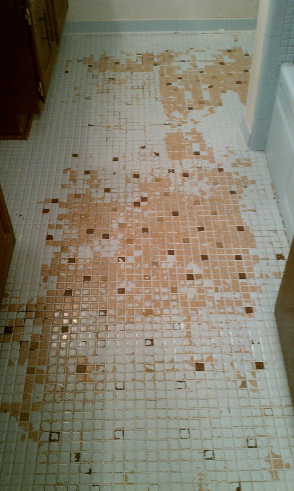 Painting Bathroom Floor Tiles
 Adventures in Renovation Getting Rid of the Painted
