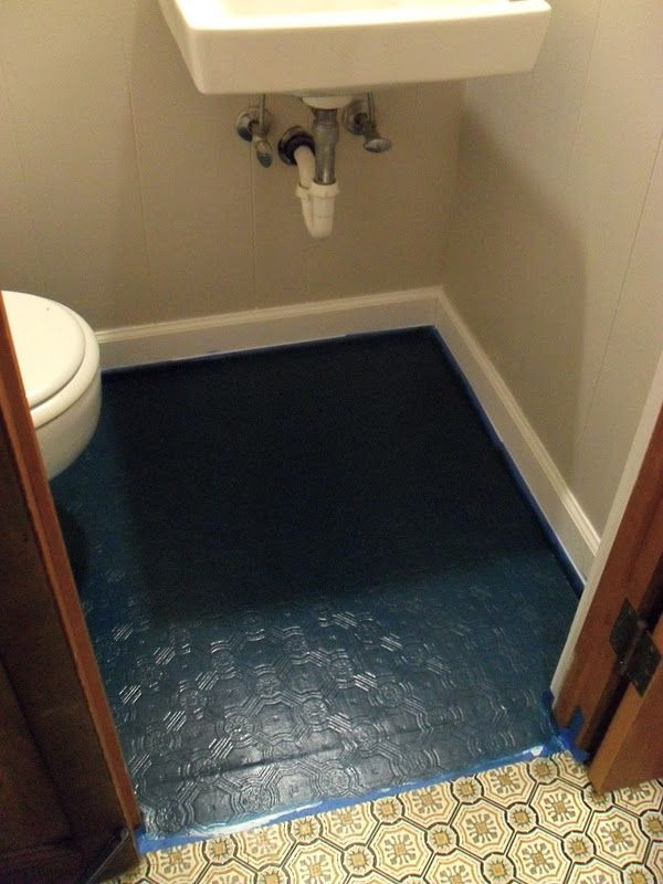 Painting Bathroom Floor Tiles
 Painting a Bathroom Floor