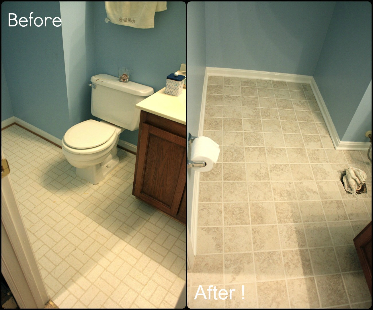 Painting Bathroom Tile Floor
 Simply DIY 2 Bathroom Floor Part 3 Done
