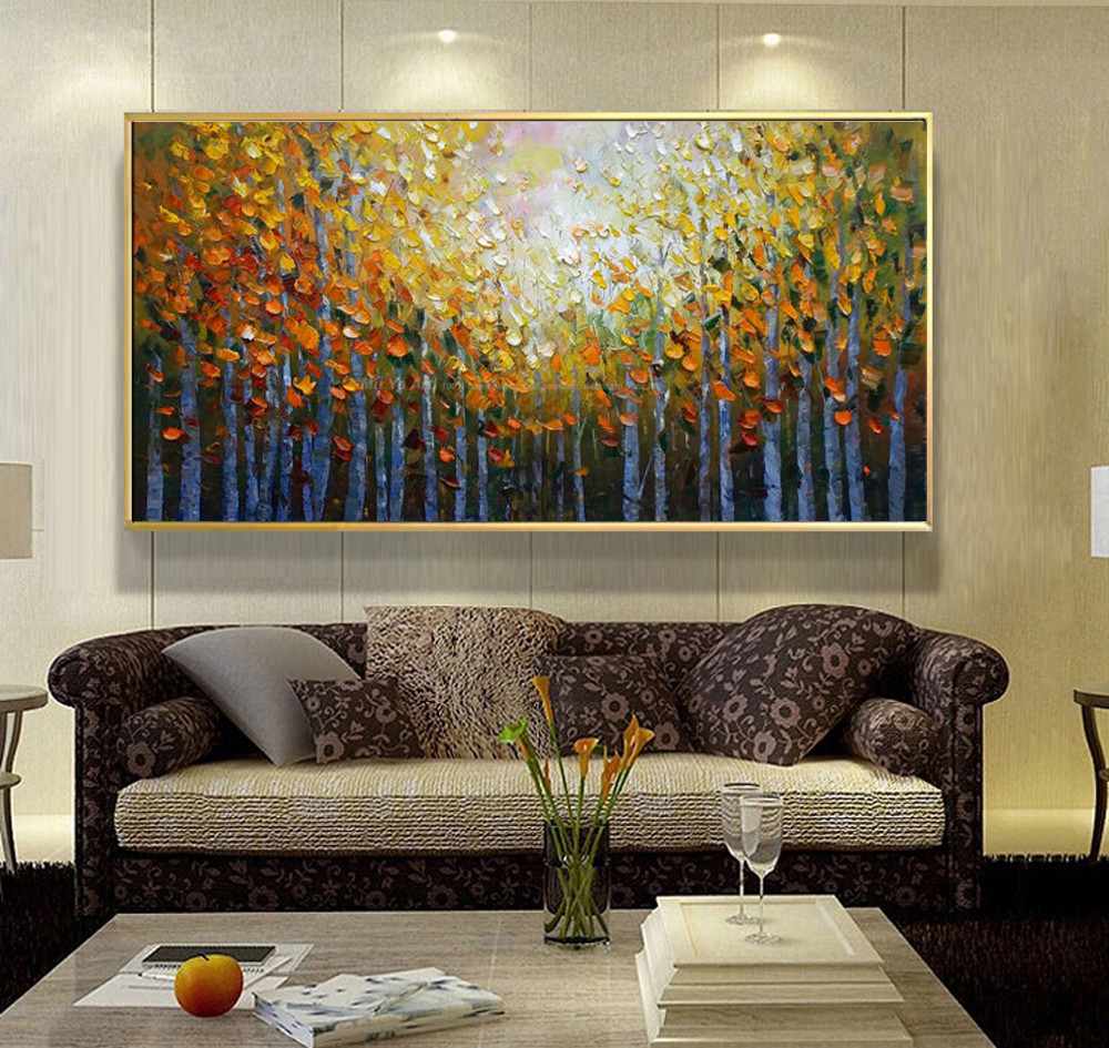 Paintings For Living Room
 Acrylic painting landscape modern paintings for living